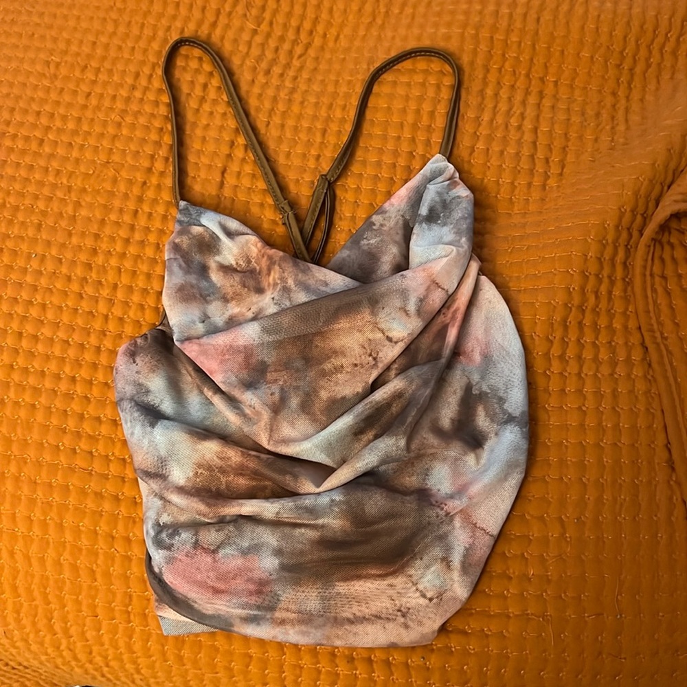 Tie Dye Spaghetti Tank Top